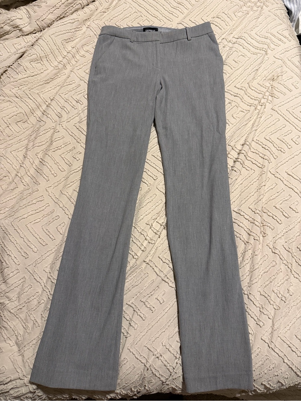 Express Women's Light Gray Boot Cut Dress Pants